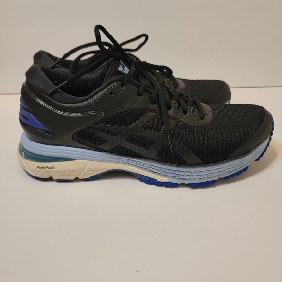 Asics Flytefoam Women's Black Mesh Low Top Athletic Running Shoes Sneakers - Picture 3 of 8